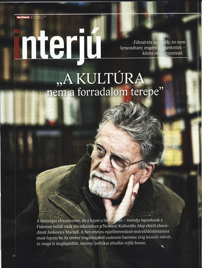 A kultúra nem a forradalom terepe